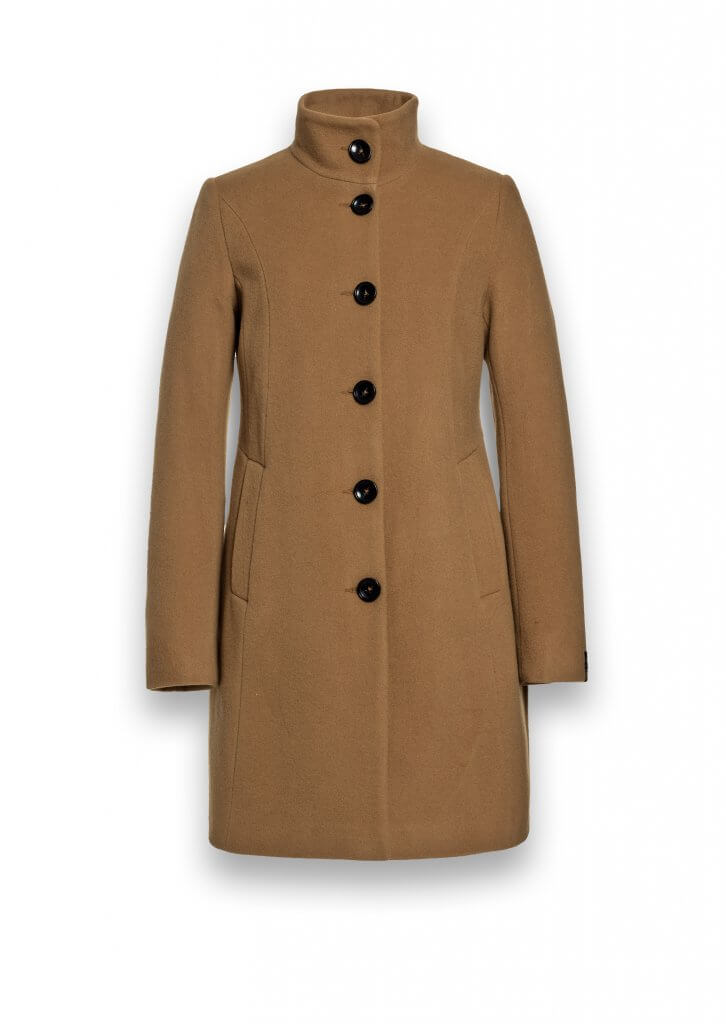 women's fit and flare wool coat